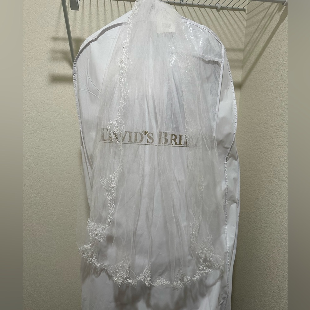 David's Bridal Elegant White Veil
